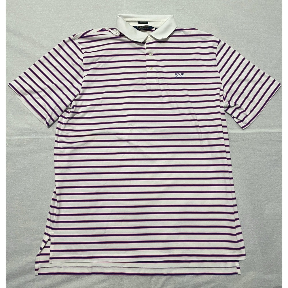 Polo Golf Ralph Lauren White Pink Short Sleeve Polo Shirt XL